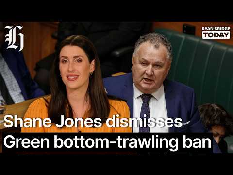Thumbnail for 'Policy baked in Mānuka honey': Shane Jones dismisses Green bottom-trawling ban | Ryan Bridge TODAY