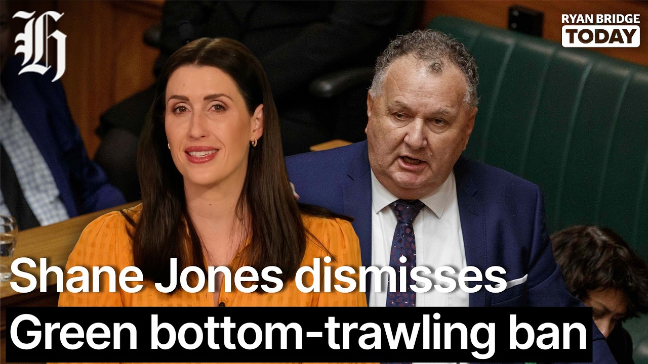 'Policy baked in Mānuka honey': Shane Jones dismisses Green bottom-trawling ban | Ryan Bridge TODAY