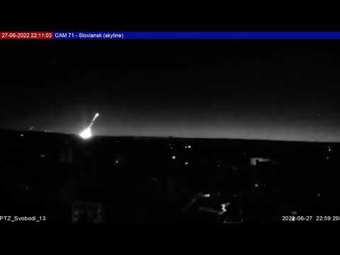 Multiple hits and large explosion near Sloviansk | 27 Jun 2022