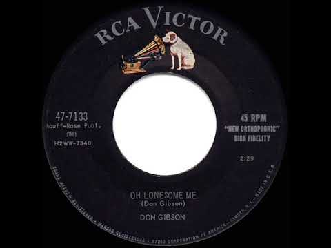 1958 HITS ARCHIVE: Oh Lonesome Me - Don Gibson (#1 C&W hit)