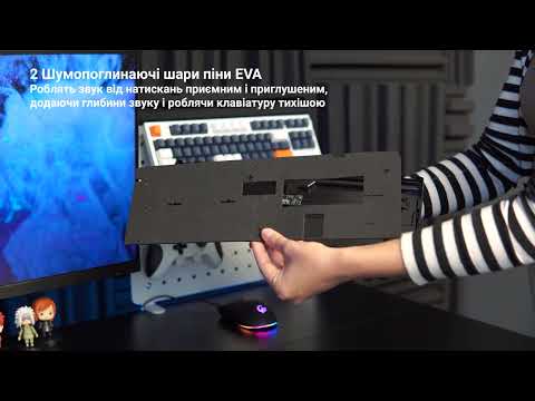 Ігрова клавіатура GAMEPRO MK170B (Red) Hot-Swap RGB Чорний Ігрова клавіатура GAMEPRO MK170B (Red) Hot-Swap RGB Чорний