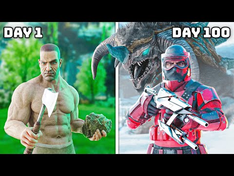 I Have 100 Days to Beat ARK Hardcore EXTINCTION!
