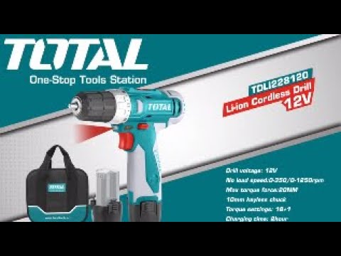 Features & Uses of Total Drill Machine Cordless Li-Ion 12V TDLI228120