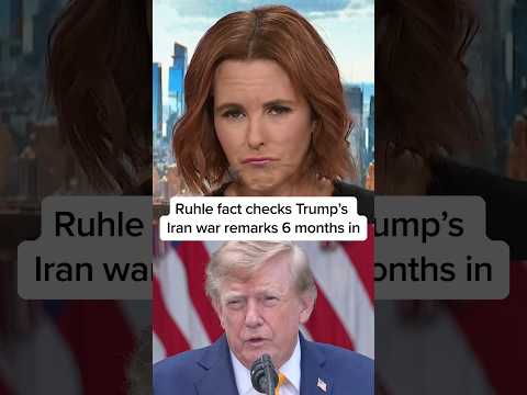 Ruhle fact checks Trump's Iran war remarks 6 months in
