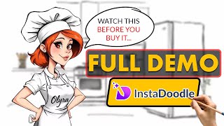 [フルデモ] Insta Doodle デモ - Insta Doodle の使い方を学ぶ - Insta Doodle チュートリアル