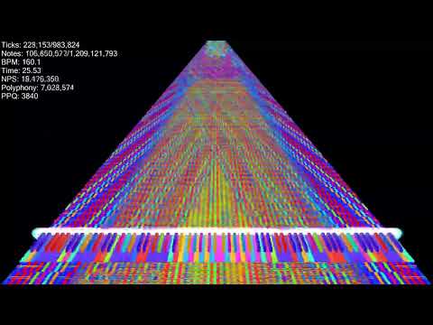 [Black MIDI] [2⁸ SUBS SPECIAL] World's MOST INSANE Community Merge (4K 60FPS) ~ Many Blackers