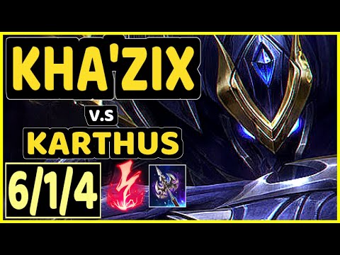 ONFLEEK (KHA'ZIX) vs KARTHUS - 6/1/4 KDA JUNGLE CHALLENGER GAMEPLAY - KR