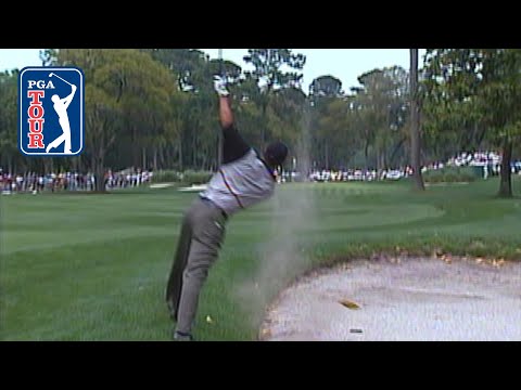 Tiger Woods incredible bunker shot at 1999 RBC Heritage