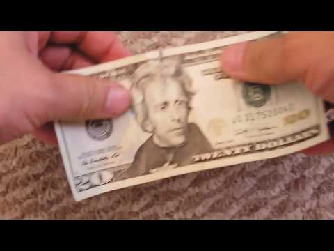 How To Repair a Ripped $20 Bill with Scotch Tape Matte Finish