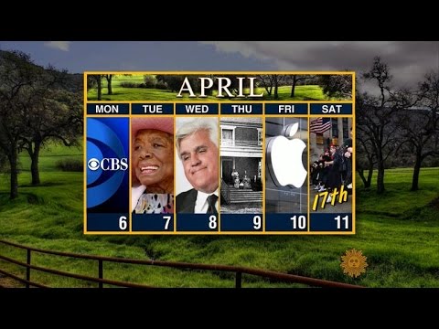 Calendar: Week of April 6