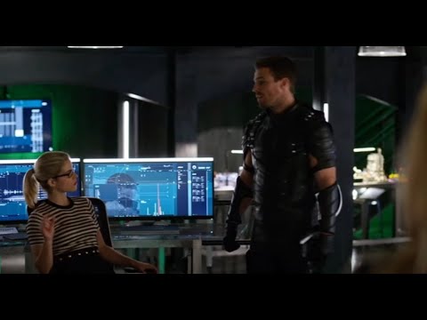 Olicity - Arrow - 4x04 Pt.8 - "But you do know you just brought a police captian in our secret lair"