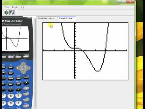 Finding zeros on a graphing calculator