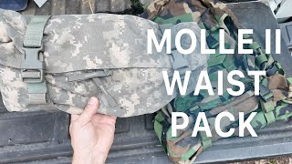 The MOLLE II waist pack Is one of the best surplus bargains
