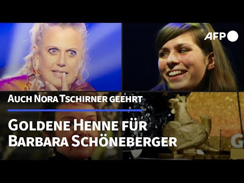 Video Thumbnail: Goldene Henne für Barbara Schöneberger und Nora Tschirner | AFP
