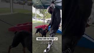 When Tim Hardaway Jr. visits Miami-Dade Pet Adoption you know it’s gonna be a good day ❤️