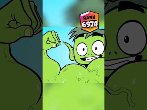 Beast's Body Rank Up!? 🔥 #brawlstars #short #teentitans
