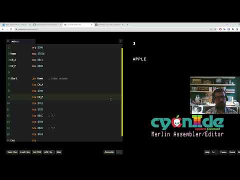 Learning 6502 Assembly on the Apple II, the easy way - Ep. 2: Print APPLE