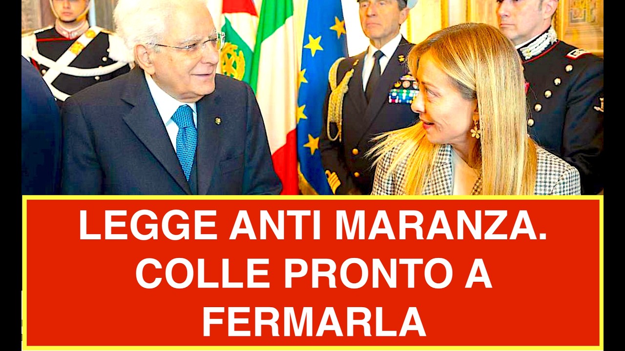 LEGGE ANTI MARANZA. MATTARELLA PRONTO A FERMARLA PER INCOSTITUZIONALITÀ