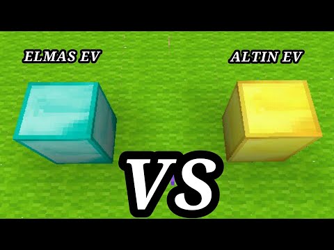 Elmas VS Altın Ev Kapışması - MİNECRAFT