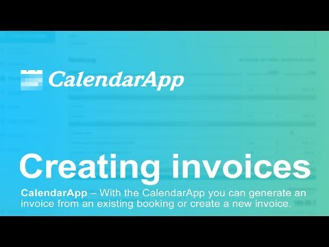 CalendarApp – Creating invoices • Scheduling Software