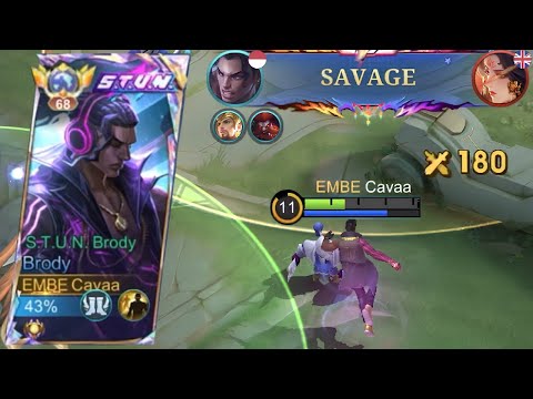 PERFECT GAMEPLAY AND SAVAGE by BRODY - Mobile Legend