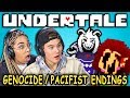 PACIFIST & GENOCIDE ENDINGS! | UNDERTALE - Part 9 (React: Let's Plays) PACIFIST & GENOCIDE ENDINGS! | UNDERTALE - Part 9 (React: Let's Plays)