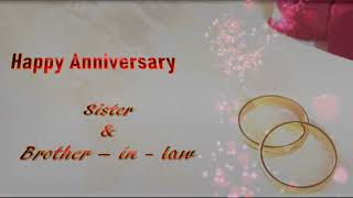 Happy Wedding Anniversary to Dear🌹 Sister ❤& Brother -in- law