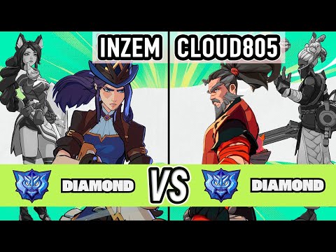 2XKO ▰ INZEM (Caitlyn / Ahri) vs Cloud805 (Yasuo / Ekko) ▰ High Level Gameplay