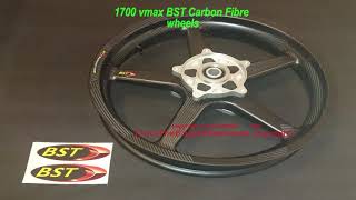 BST Carbon Fibre wheels for Yamaha 1700 vmax ( pictures only)