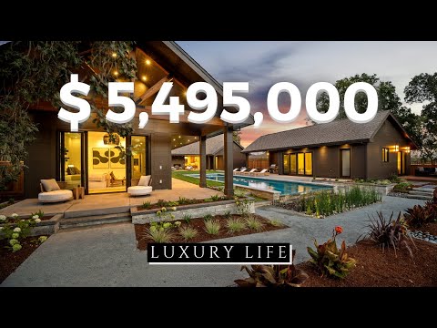 $5,495,000 Unique Californian Home With Open Outdoor Living Space | Luxury Life