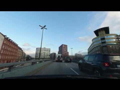 Unterwegs in Hamburg 4K - vom Meßberg über die B5 nach Billstedt - Dashcam