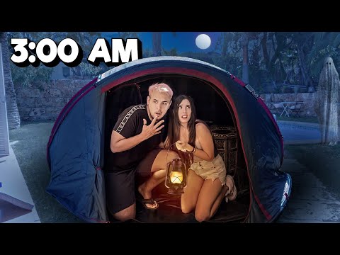 Camping at My House for the First Time | Lyna Vlogs