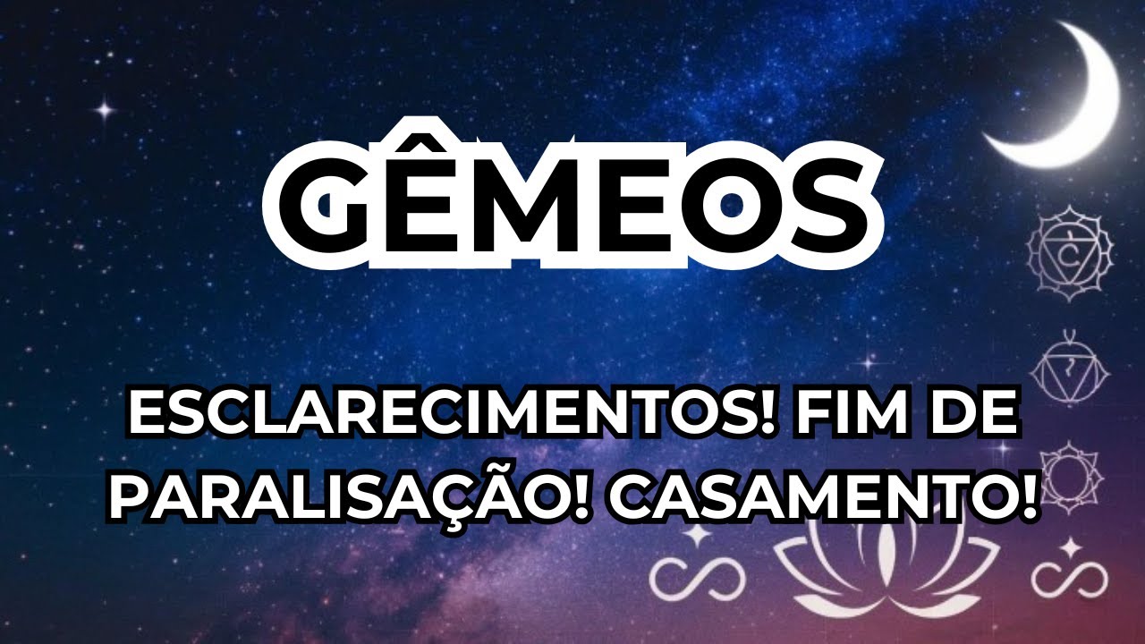 ♊#GEMEOS🔮 ESCLARECIMENTOS! FIM DE PARALISAÇÃO! CASAMENTO! #tarot #tarotgratuito #tarotonline