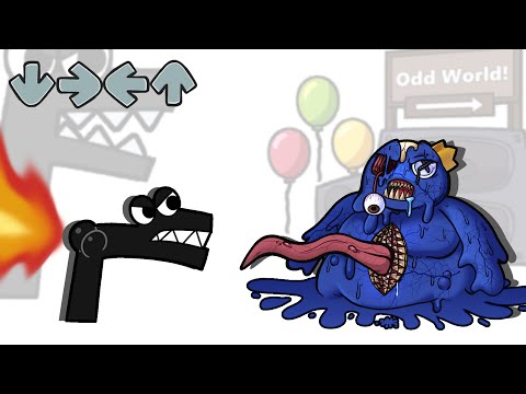 Alphabet Lore F Kills Creepy Rainbow Friends Blue ｜ RAINBOW FRIENDS ANIMATION