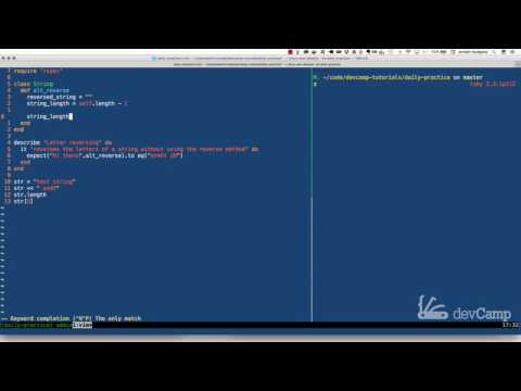 Reverse the Letters in a String Without Using the Reverse Method in Ruby