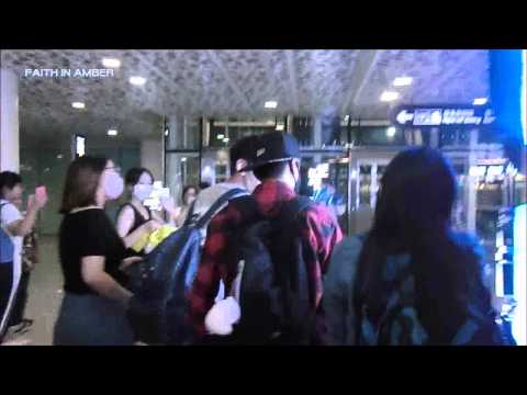 150605 f(x) amber arrived Shenzhen Baoan International Airport(part 1)