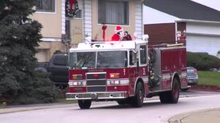preview picture of video 'Roberts Park Fire Dept. Presents Santa Fireman 2012'