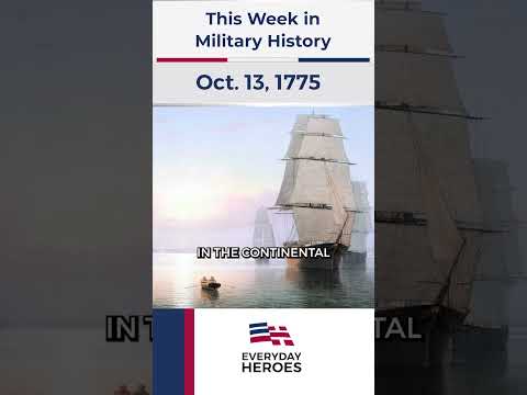 October 13th, 1775: Months after the Continental Congress established the Army, the Navy was founded