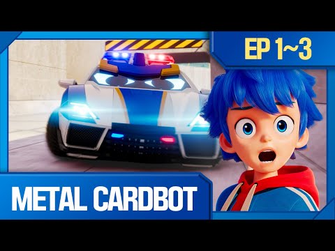 Metal Cardbot | 🦾 First Adventure with Blue Cop the Blue Police Car