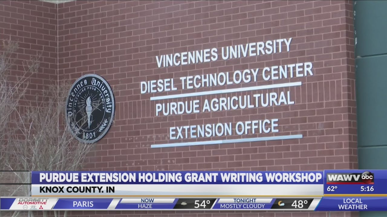 Grant writing workshop at Purdue Extension
