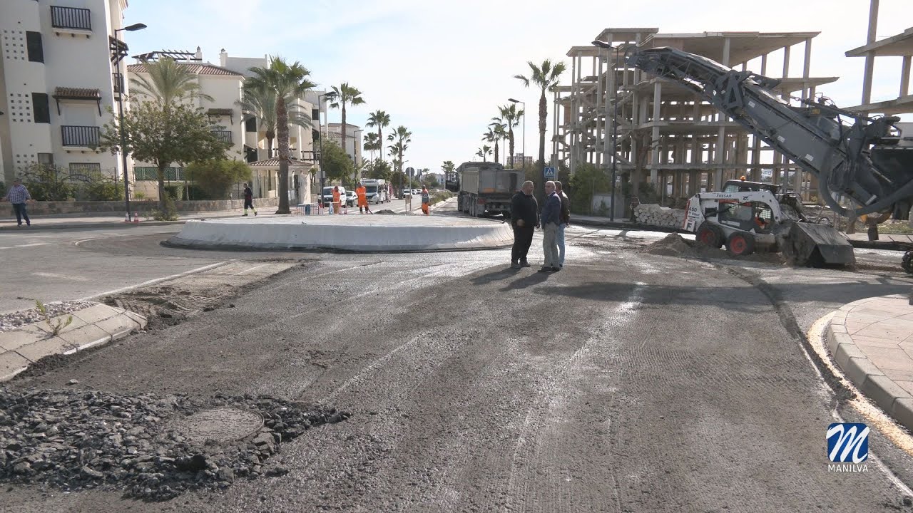 Mañana finalizan los trabajos de la nueva rotonda del Peñoncillo