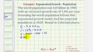 Ex: Exponential Growth Application - Predicting World Population