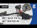 Sneeuwpret in Westerpark Amsterdam: 'Wat voor regels?'