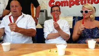 preview picture of video 'Chilli Eating Contest Shoreham-by-Sea Chili Festival Sat 13 July 2013'