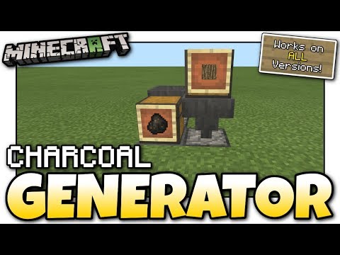 Minecraft - INFINITE CHARCOAL GENERATOR [ Redstone Tutorial ] Works on ALL Versions !