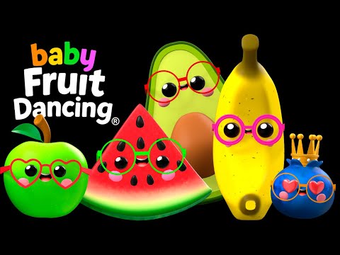 Dancing Fruit Smoothie Party Mix! 🍉🍌 | High Contrast Sensory Stream