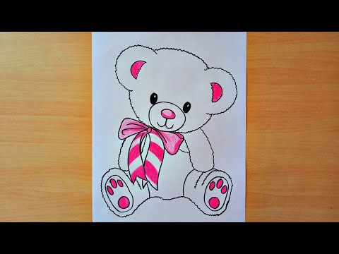 How to Draw a Cute Teddy Bear || Teddy Bear Drawing Step by Step Easy
