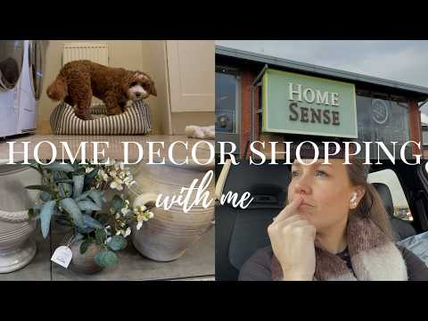 come home decor shopping with me | homesense, b&m and dunelm | by.emma.louise