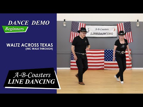 WALTZ ACROSS TEXAS - Line Dance Demo & Walk Through