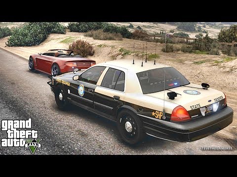GTA 5 MODS LSPDFR 833 - HIGHWAY PATROL!!! (GTA 5 REAL LIFE PC MOD) FHP